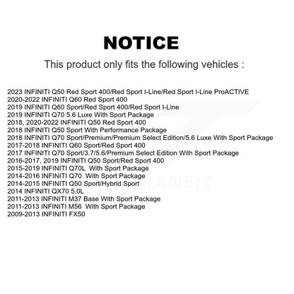 Disc Brake Rotors Rear Pair For INFINITI Q50 Q60 M37 FX50 QX70 Q70 Q70L M56 M35h