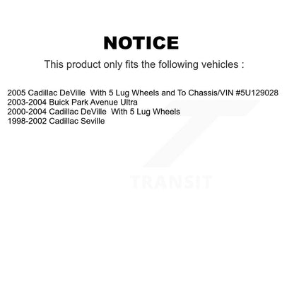 Disc Brake Rotors Front Rear Kit For Cadillac DeVille Seville Buick Park Avenue