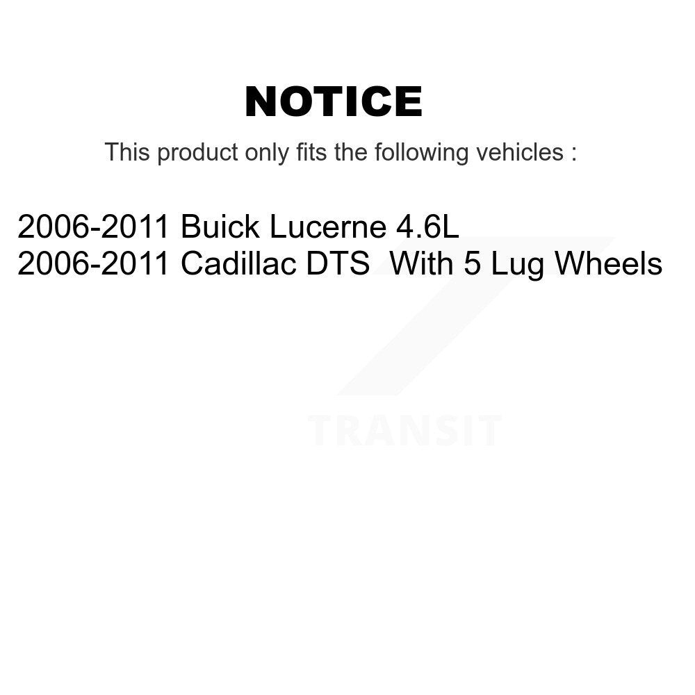 Disc Brake Rotors Front Rear Kit For 2006-2011 Buick Lucerne Cadillac DTS
