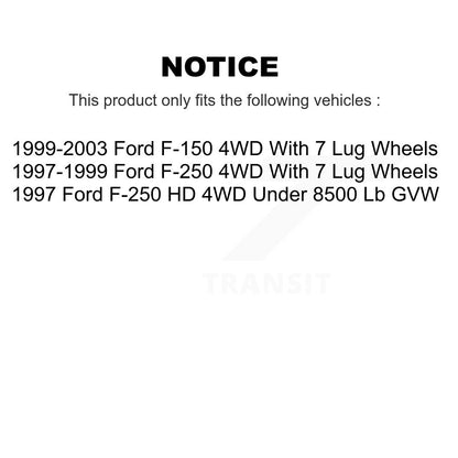 Disc Brake Rotors Front Rear Kit For Ford F-150 F-250 HD 4WD
