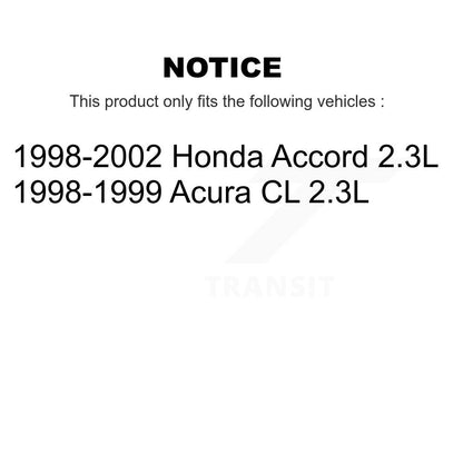 Disc Brake Rotors Front Rear Kit For Honda Accord Acura CL 2.3L