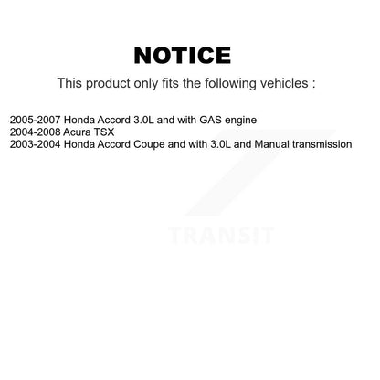 Disc Brake Rotors Front Rear Kit For Honda Accord Acura TSX