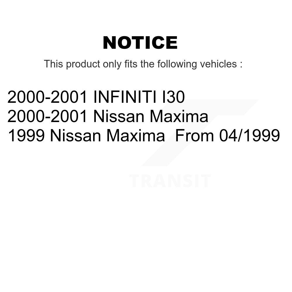 Disc Brake Rotors Front Rear Kit For Nissan Maxima INFINITI I30