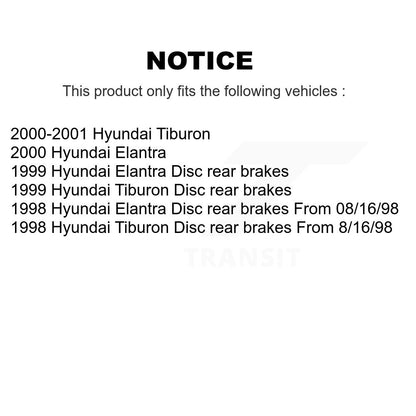 Disc Brake Rotors Front Rear Kit For Hyundai Tiburon Elantra