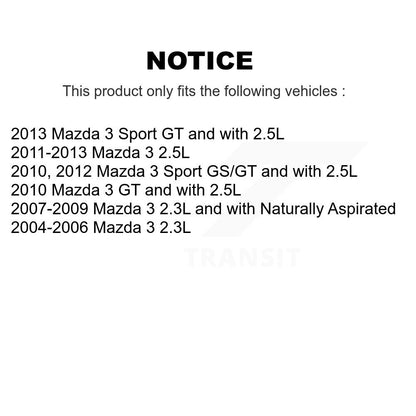 Disc Brake Rotors Front Rear Kit For Mazda 3 Sport