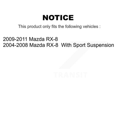 Disc Brake Rotors Front Rear Kit For Mazda RX-8