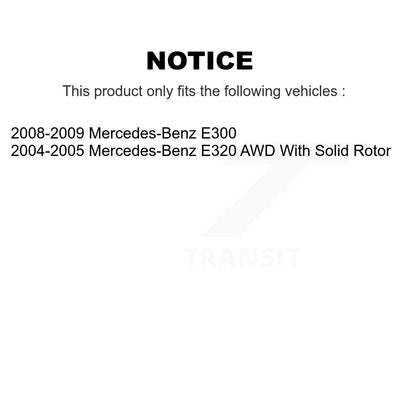 Disc Brake Rotors Front Rear Kit For Mercedes-Benz E320 E300