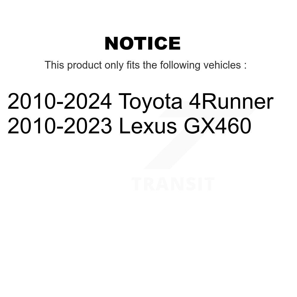 Disc Brake Rotors Front Rear Kit For Toyota 4Runner Lexus GX460