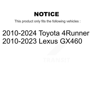 Disc Brake Rotors Front Rear Kit For Toyota 4Runner Lexus GX460