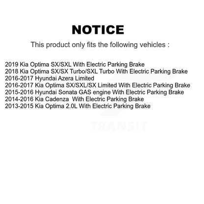 Disc Brake Rotors Front Rear Kit For Kia Optima Hyundai Sonata Cadenza Azera
