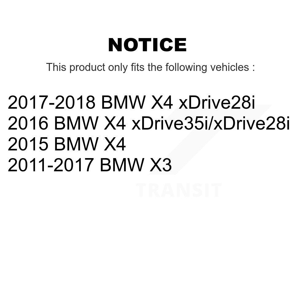 Disc Brake Rotors Front Rear Kit For BMW X3 X4