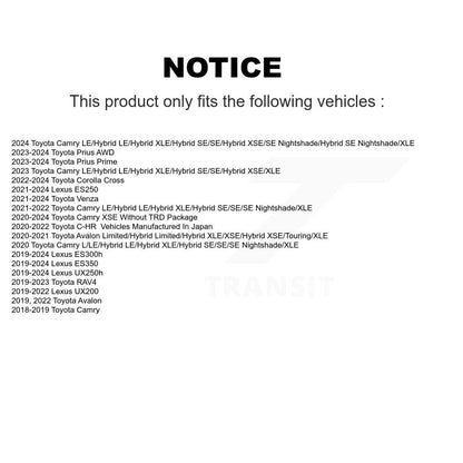 Disc Brake Rotor Front Pair For Toyota RAV4 Camry Corolla Cross Lexus Venza C-HR