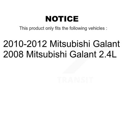 Disc Brake Rotors Front Pair For Mitsubishi Galant