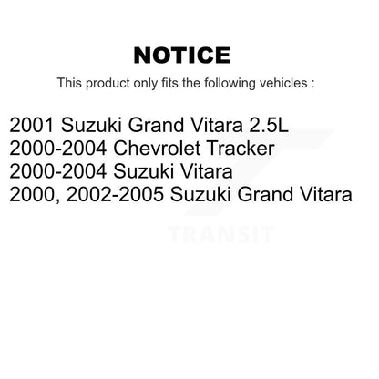 Brake Drums Rear Pair For Chevrolet Tracker Suzuki Grand Vitara