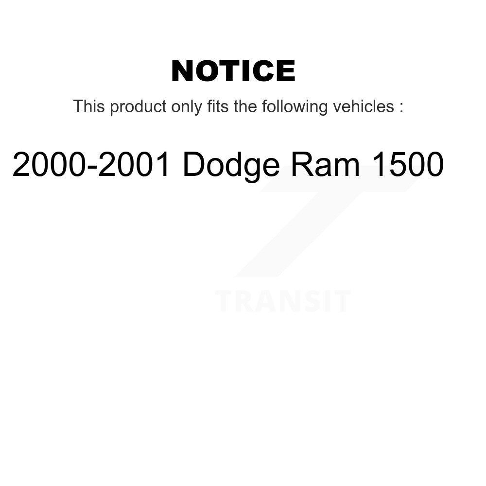 Brake Drums Rear Pair For 2000-2001 Dodge Ram 1500