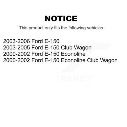 Brake Drums Rear Pair For Ford E-150 Econoline Club Wagon