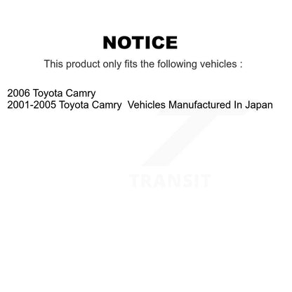 Brake Drums Rear Pair For Toyota Camry
