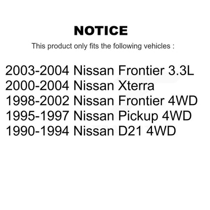 Brake Drums Rear Pair For Nissan Xterra Frontier D21 Pickup