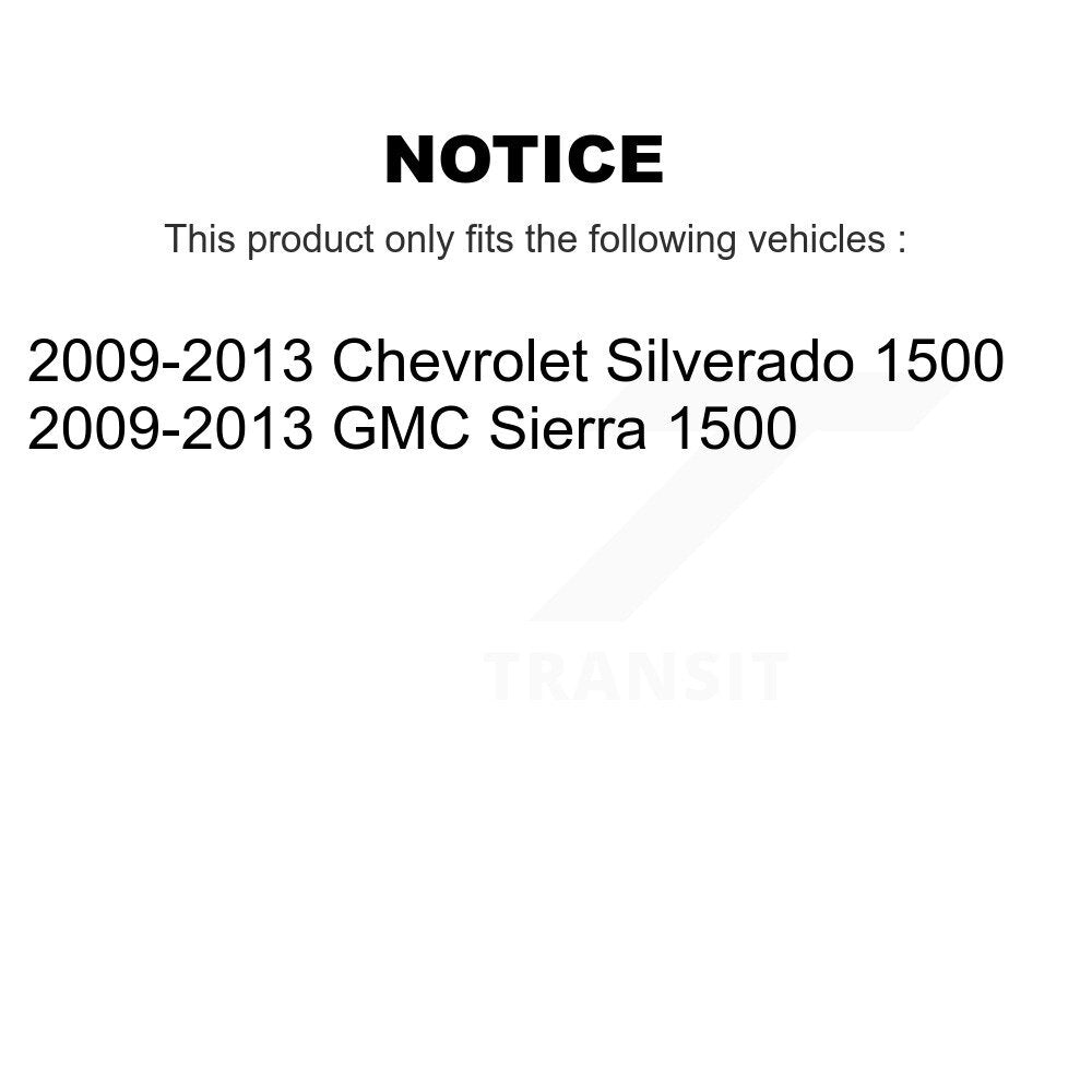 Brake Drums Rear Pair For 2009-2013 GMC Sierra 1500 Chevrolet Silverado