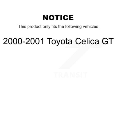 Disc Brake Rotors Drums Kit Front Rear For 2000-2001 Toyota Celica GT