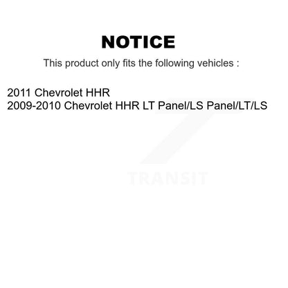 Disc Brake Rotors Drums Kit Front Rear For Chevrolet HHR