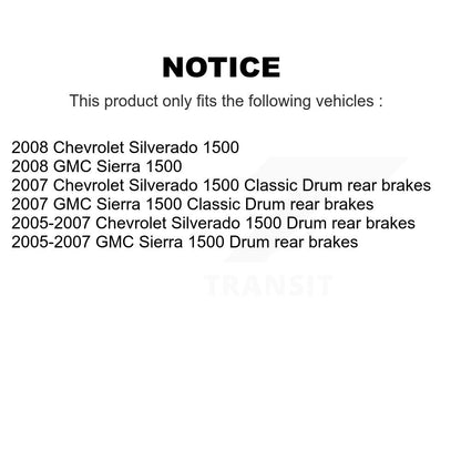 Brake Rotors Drum Front Rear Kit For Chevrolet GMC Silverado 1500 Sierra Classic
