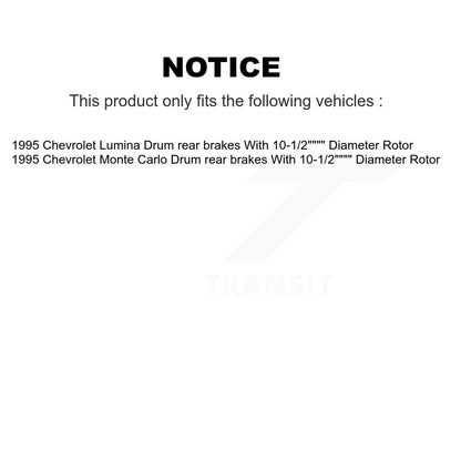 Disc Brake Rotors Drums Kit Front Rear For 1995 Chevrolet Lumina Monte Carlo