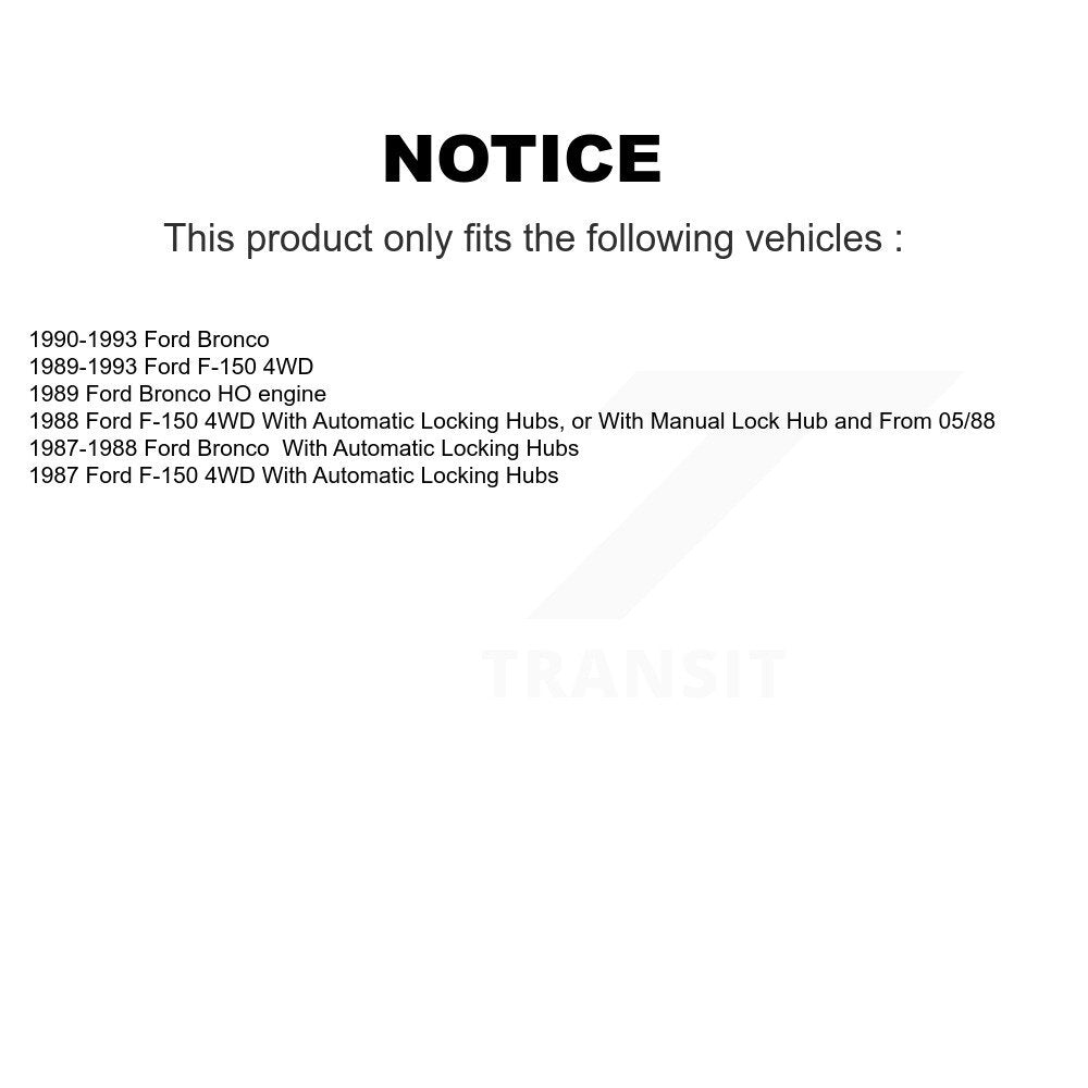 Disc Brake Rotors Drums Kit Front Rear For Ford F-150 Bronco