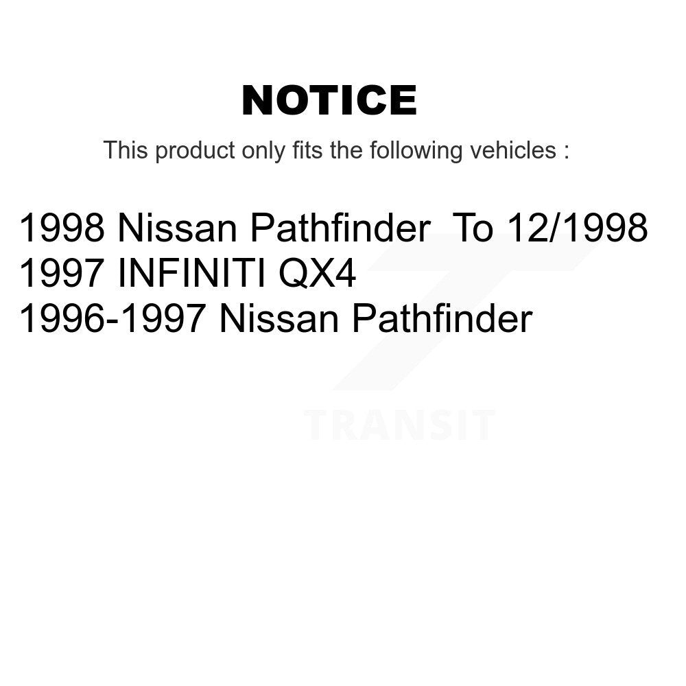 Disc Brake Rotors Drums Kit Front Rear For Nissan Pathfinder INFINITI QX4