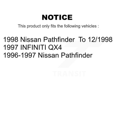Disc Brake Rotors Drums Kit Front Rear For Nissan Pathfinder INFINITI QX4