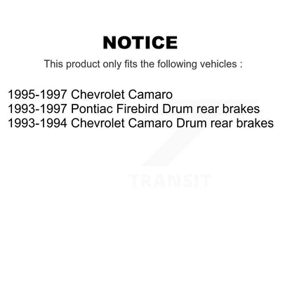 Disc Brake Rotors Drums Kit Front Rear For Chevrolet Camaro Pontiac Firebird