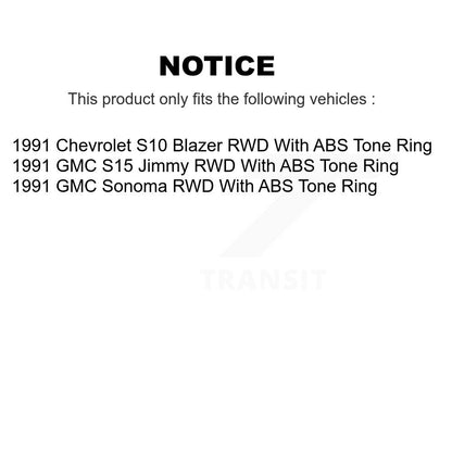 Brake Rotors Drums Front Rear Kit For GMC Sonoma Chevrolet S10 Blazer S15 Jimmy