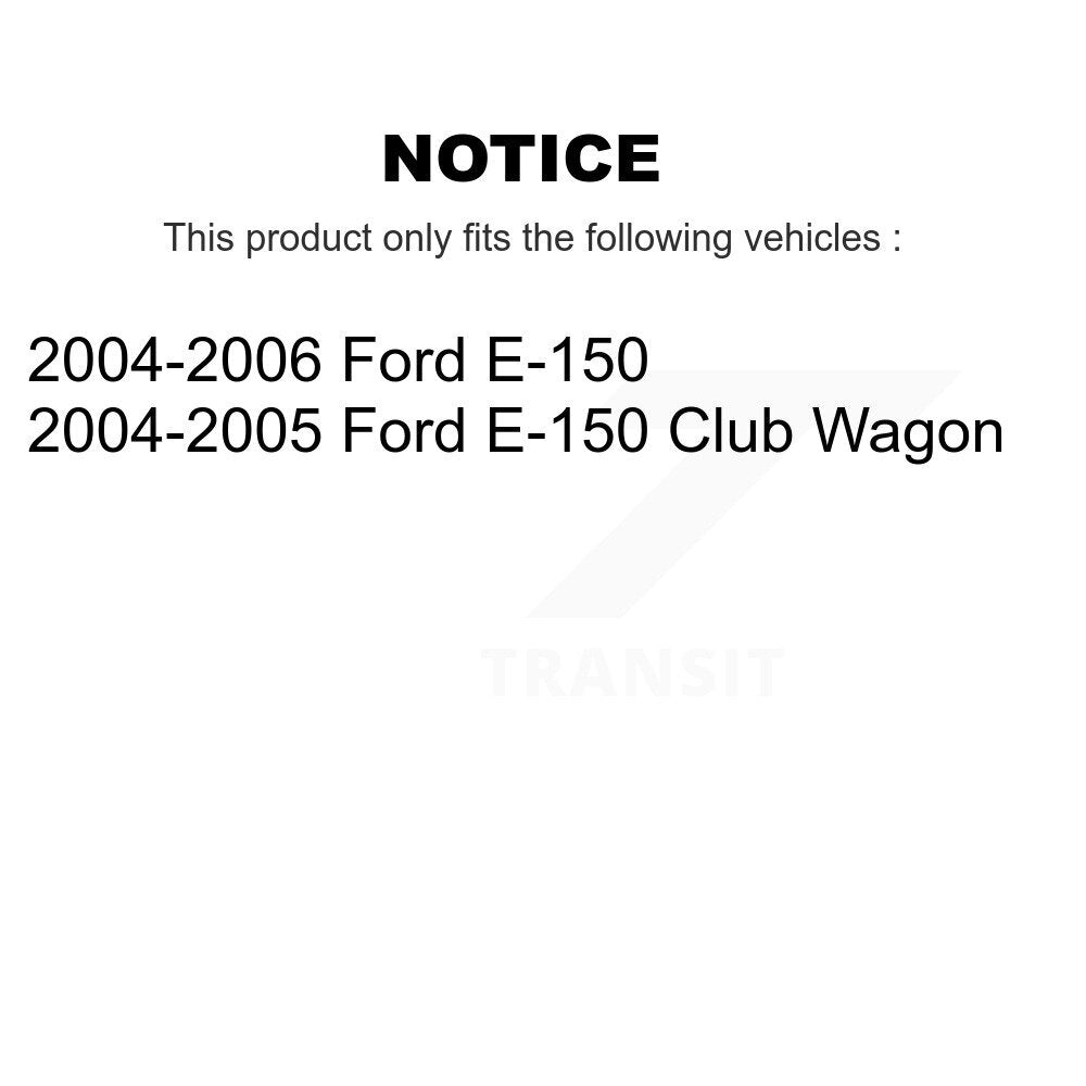 Disc Brake Rotors Drums Kit Front Rear For Ford E-150 Club Wagon