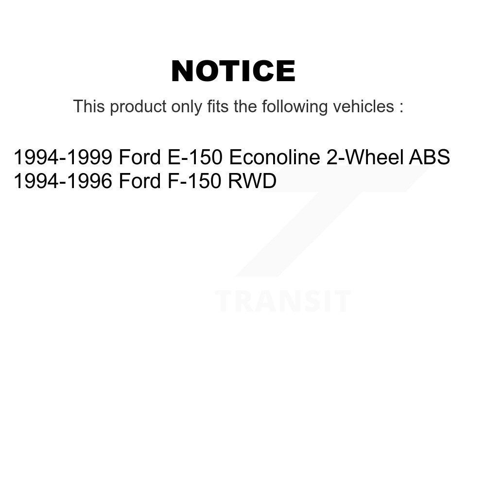 Disc Brake Rotors Drums Kit Front Rear For Ford F-150 E-150 Econoline