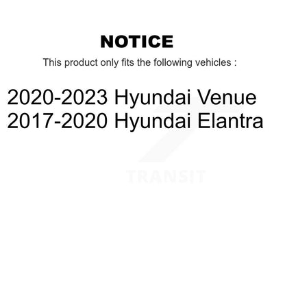 Brake Drums Rear Pair For Hyundai Elantra Venue