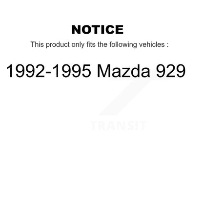 Disc Brake Rotors Front Rear Kit For 1992-1995 Mazda 929
