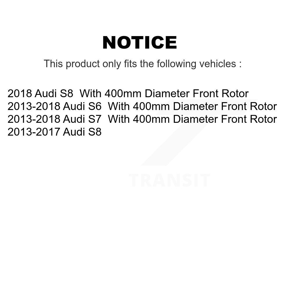 Disc Brake Rotors Front Rear Kit For Audi S6 S7 S8