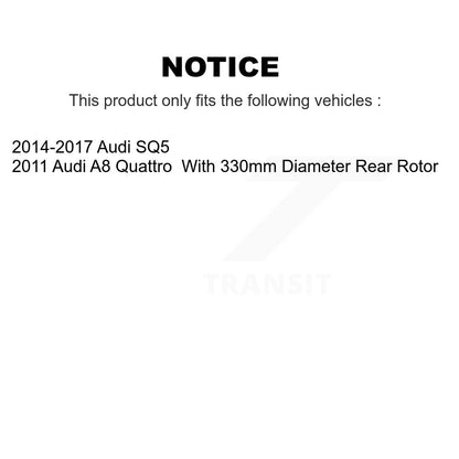 Disc Brake Rotors Front Rear Kit For Audi SQ5 A8 Quattro