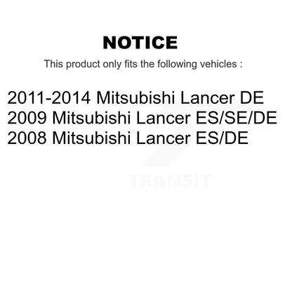 Disc Brake Rotors Drums Kit Front Rear For Mitsubishi Lancer