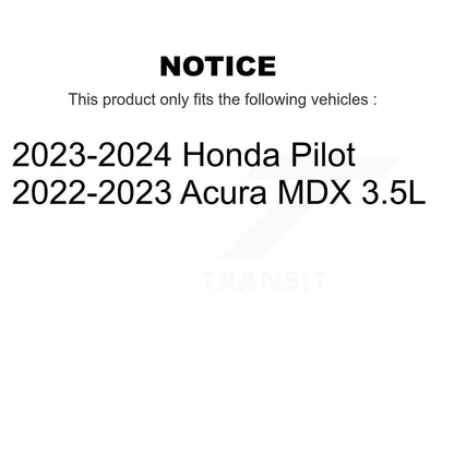 Disc Brake Rotors Front Pair For Acura MDX Honda Pilot