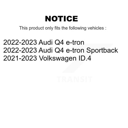 Disc Brake Rotors Front Pair For Volkswagen ID.4 Audi Q4 e-tron Sportback