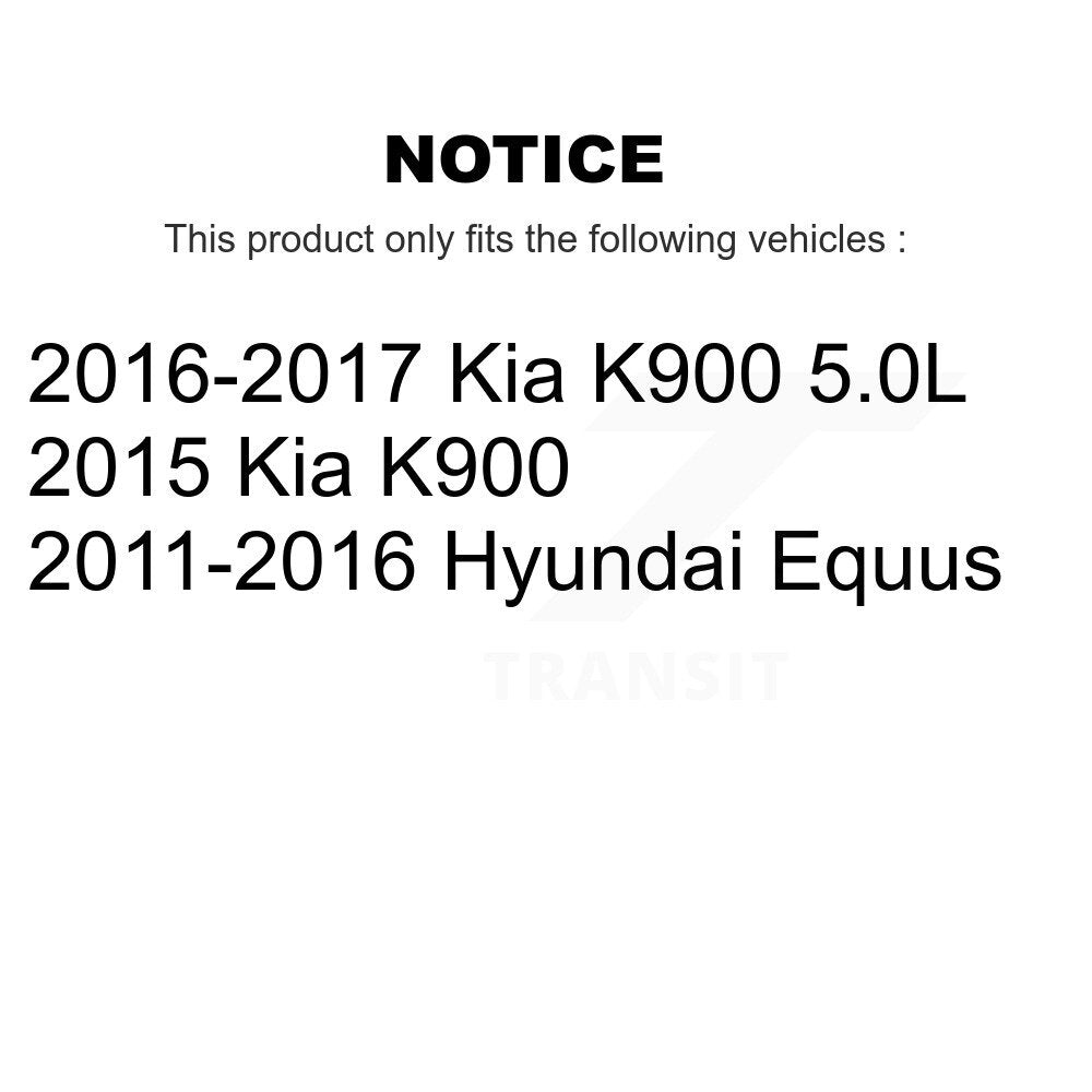 Disc Brake Rotors Rear Pair For Hyundai Equus Kia K900