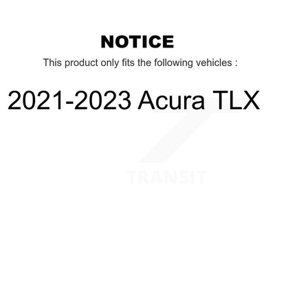 Disc Brake Rotors Rear Pair For 2021-2023 Acura TLX