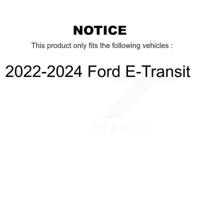 Disc Brake Rotors Rear Pair For 2022-2024 Ford E-Transit