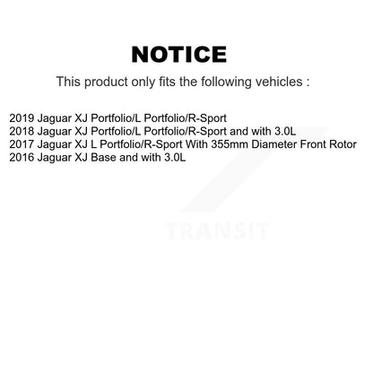 Disc Brake Rotors Front Rear Kit For Jaguar XJ