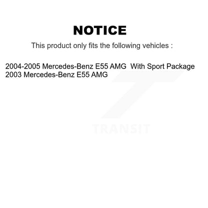 Disc Brake Rotors And Semi-Metallic Pads Rear Kit For Mercedes-Benz E55 AMG