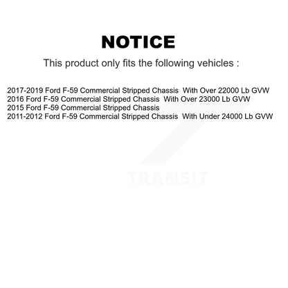 Semi-Metallic Pads And Disc Brake Rotors Front Rear Kit For