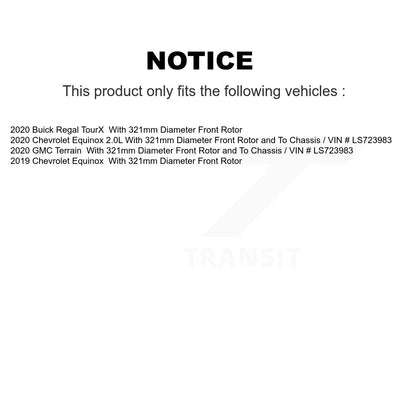 Ceramic Pad & Brake Rotor Front Rear Kit For Chevrolet Equinox GMC Terrain Buick
