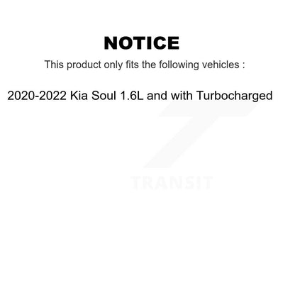 Ceramic Pad Brake Rotor Front Rear Kit For 20-22 Kia Soul 1.6L with Turbocharged