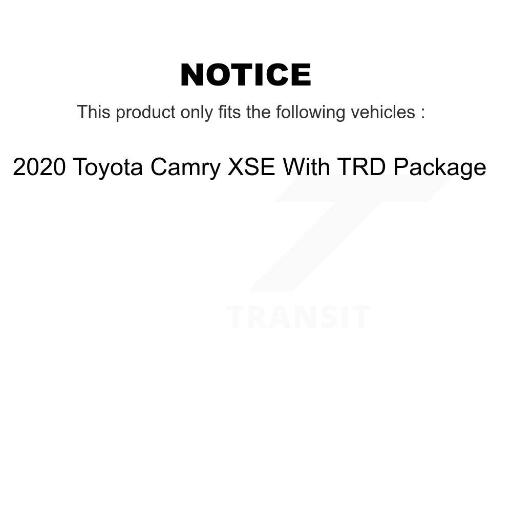 Ceramic Pad Brake Rotors Front Rear Kit For 20 Toyota Camry XSE With TRD Package